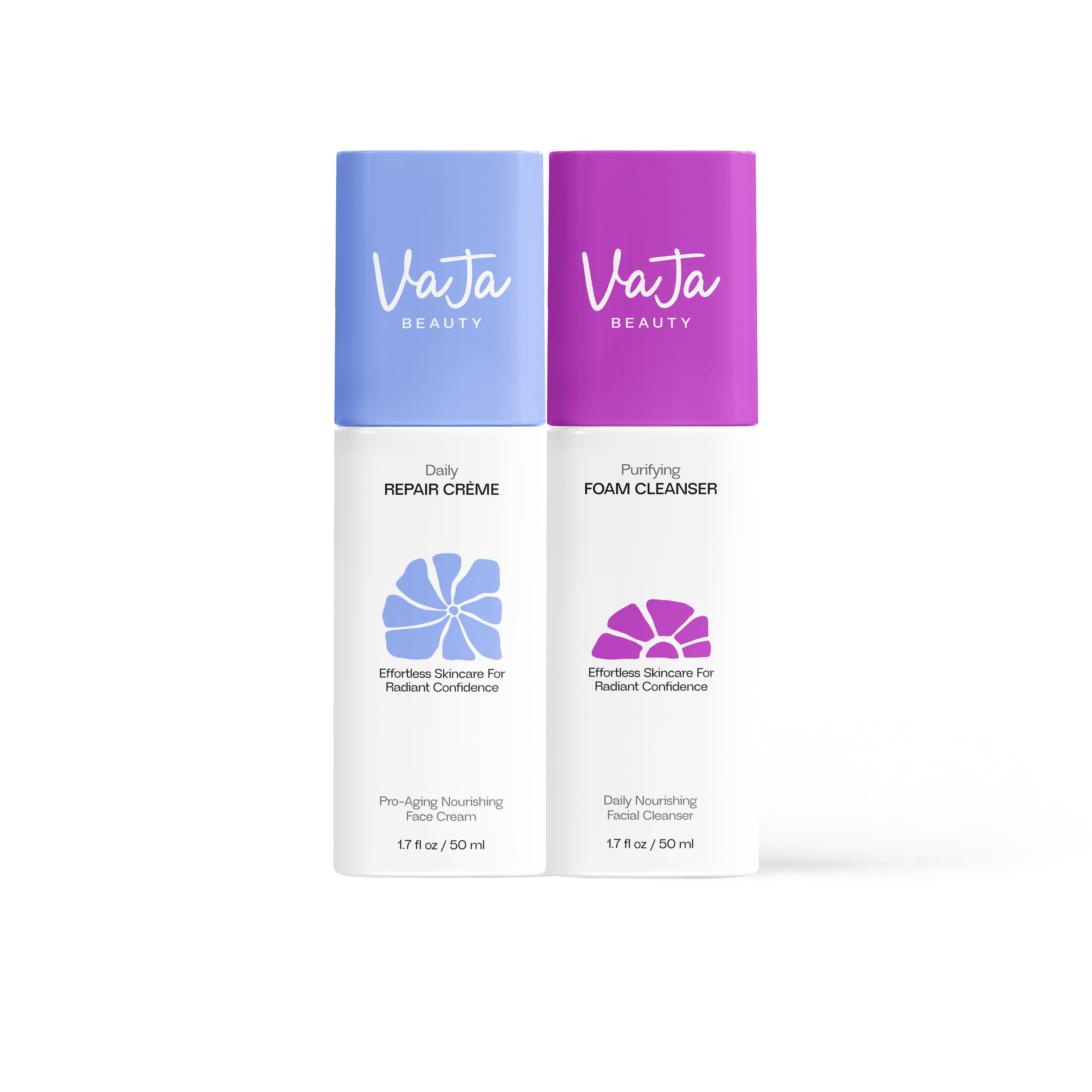 VaJa Beauty Gentle Clean & Hydrate Dynamic Duo Cleanser for Daily Use